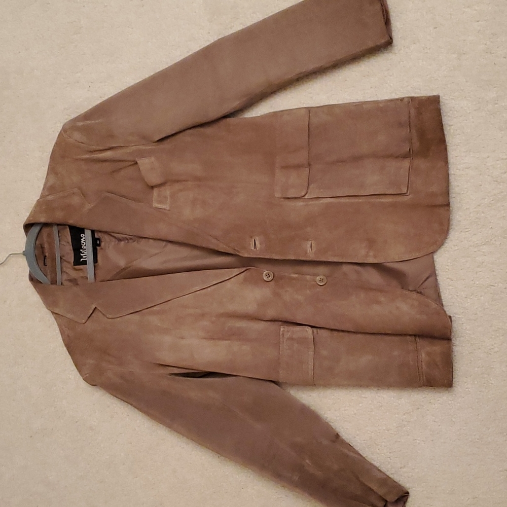 Wilson's Brown Leather Suit Jacket EUC 40